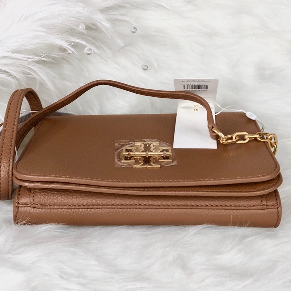 New Tory Burch Britten Combo Crossbody bark - Picture 4 of 6